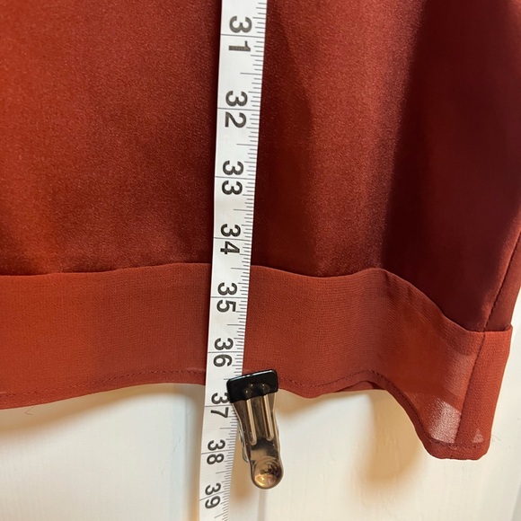 DKNY Women's Deep‎ Rust V-Neck Tunic - Picture 5 of 11